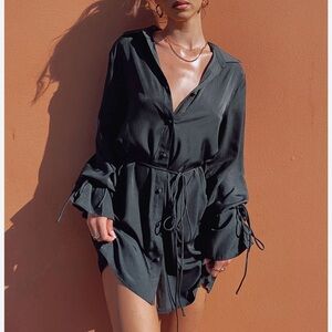 Princess Polly forbidden mini dress black